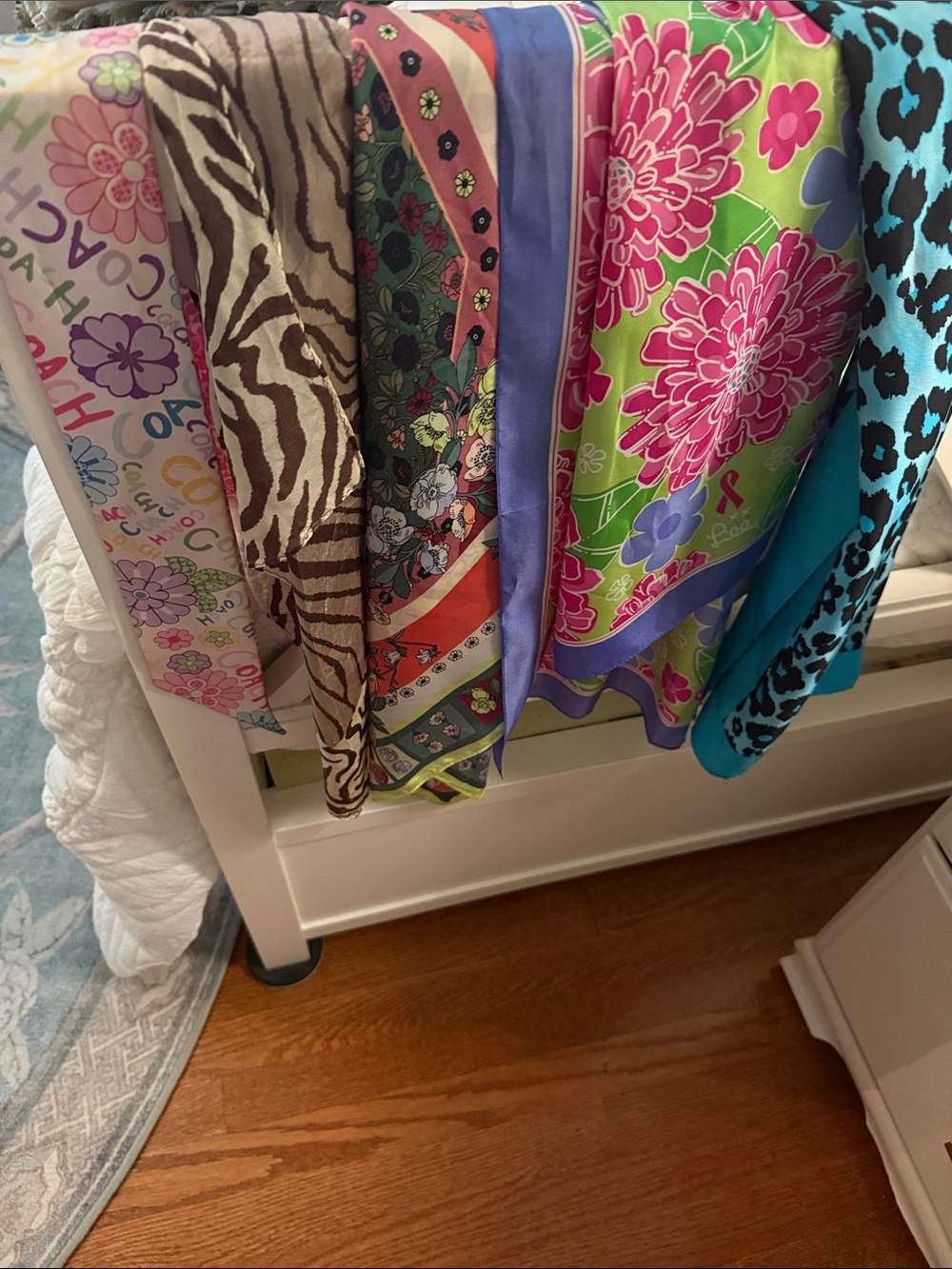 Bright Floral & Animal Print Satin Scarves - Multi-Color
